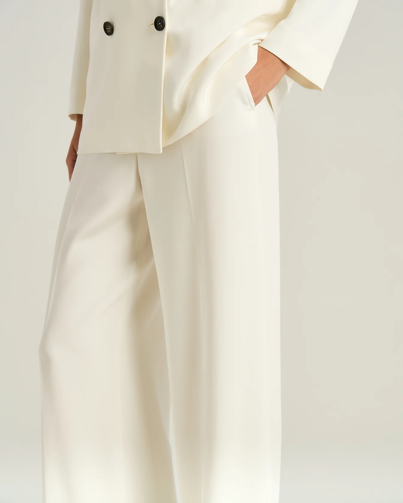 WIDE-LEG SILK TROUSERS - Image 4