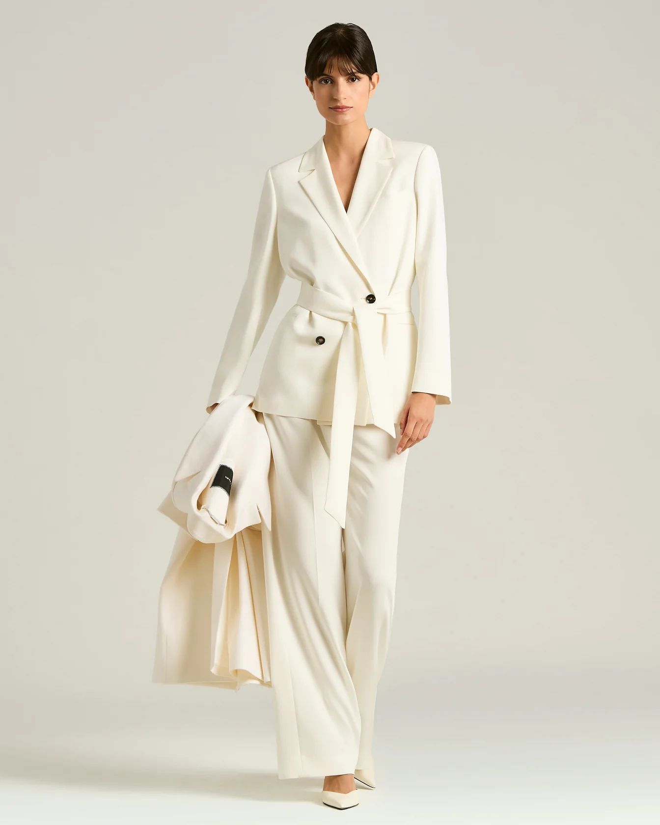 WIDE-LEG SILK TROUSERS - Image 5