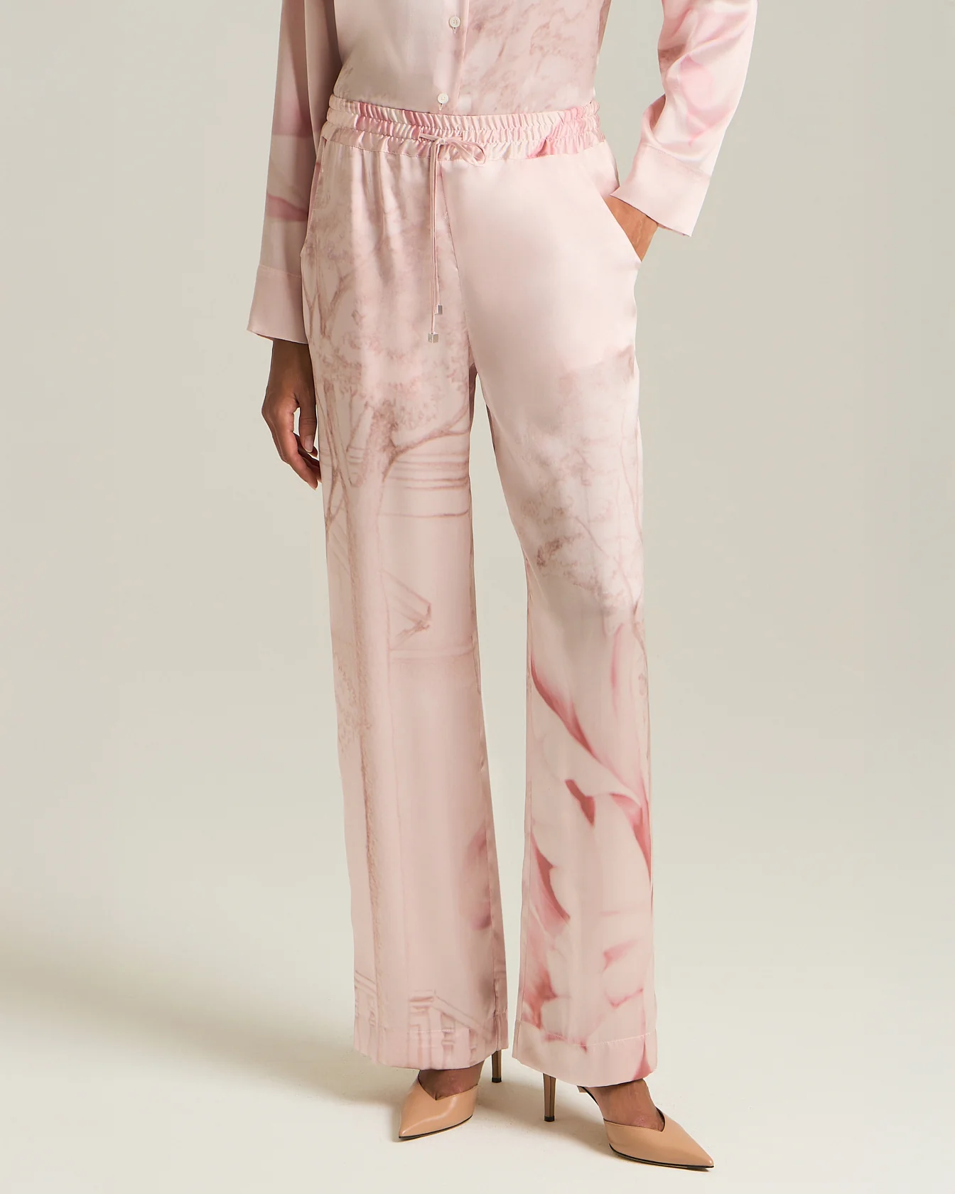 PRINTED SILK TROUSERS - Image 2