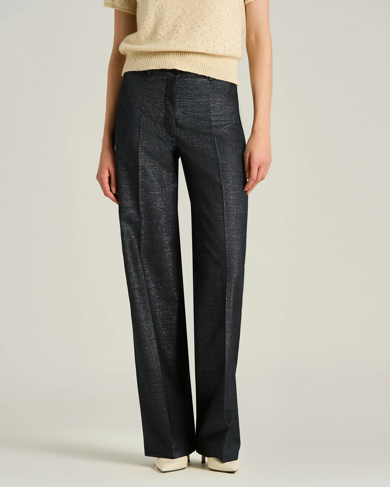TAILORED WOOL BLUE TROUSERS - Image 2