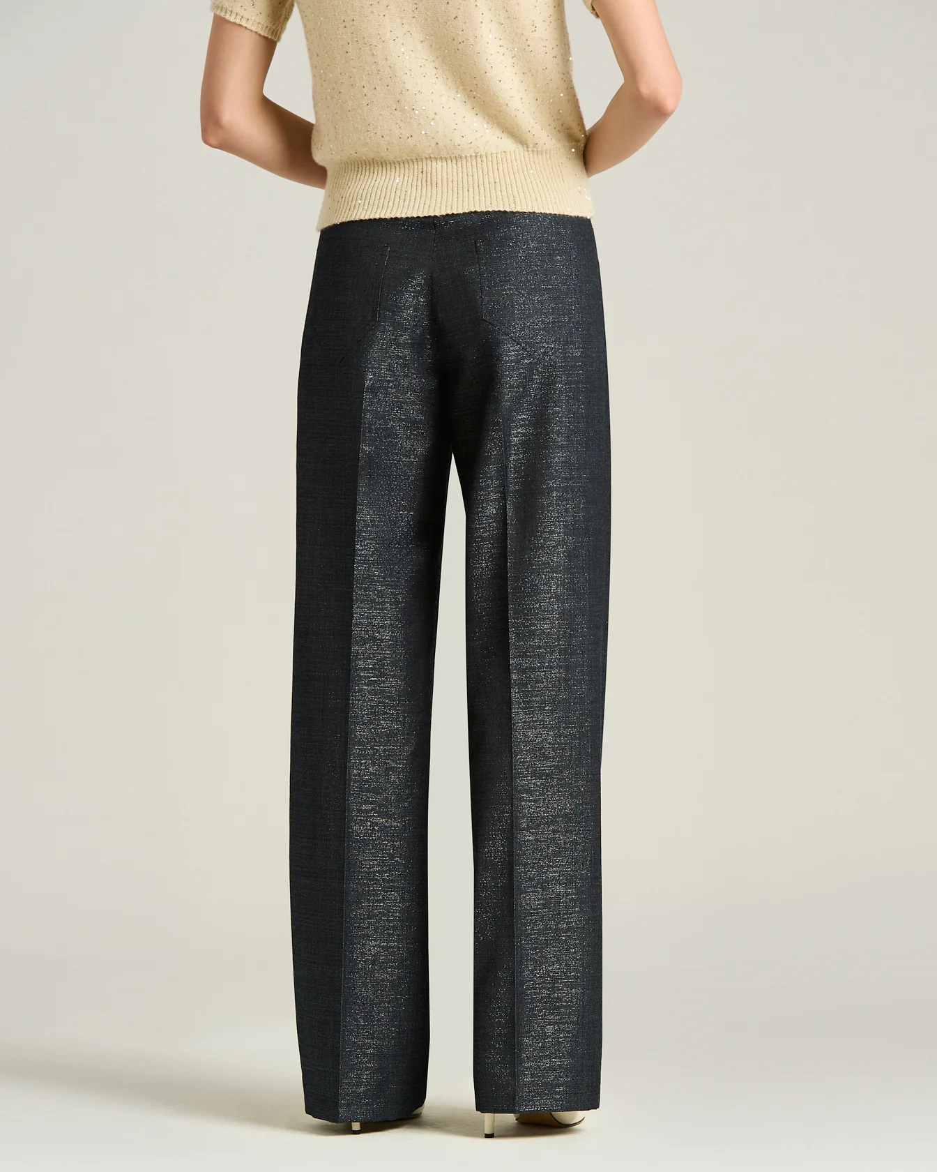 TAILORED WOOL BLUE TROUSERS - Image 3