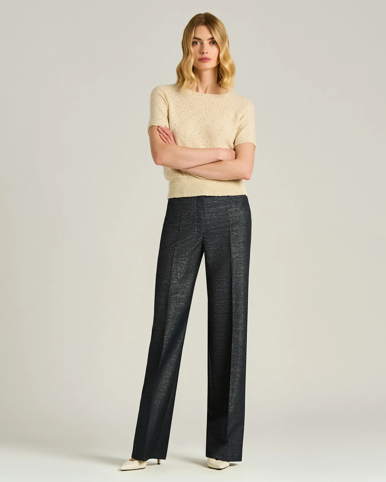 TAILORED WOOL BLUE TROUSERS - Image 5