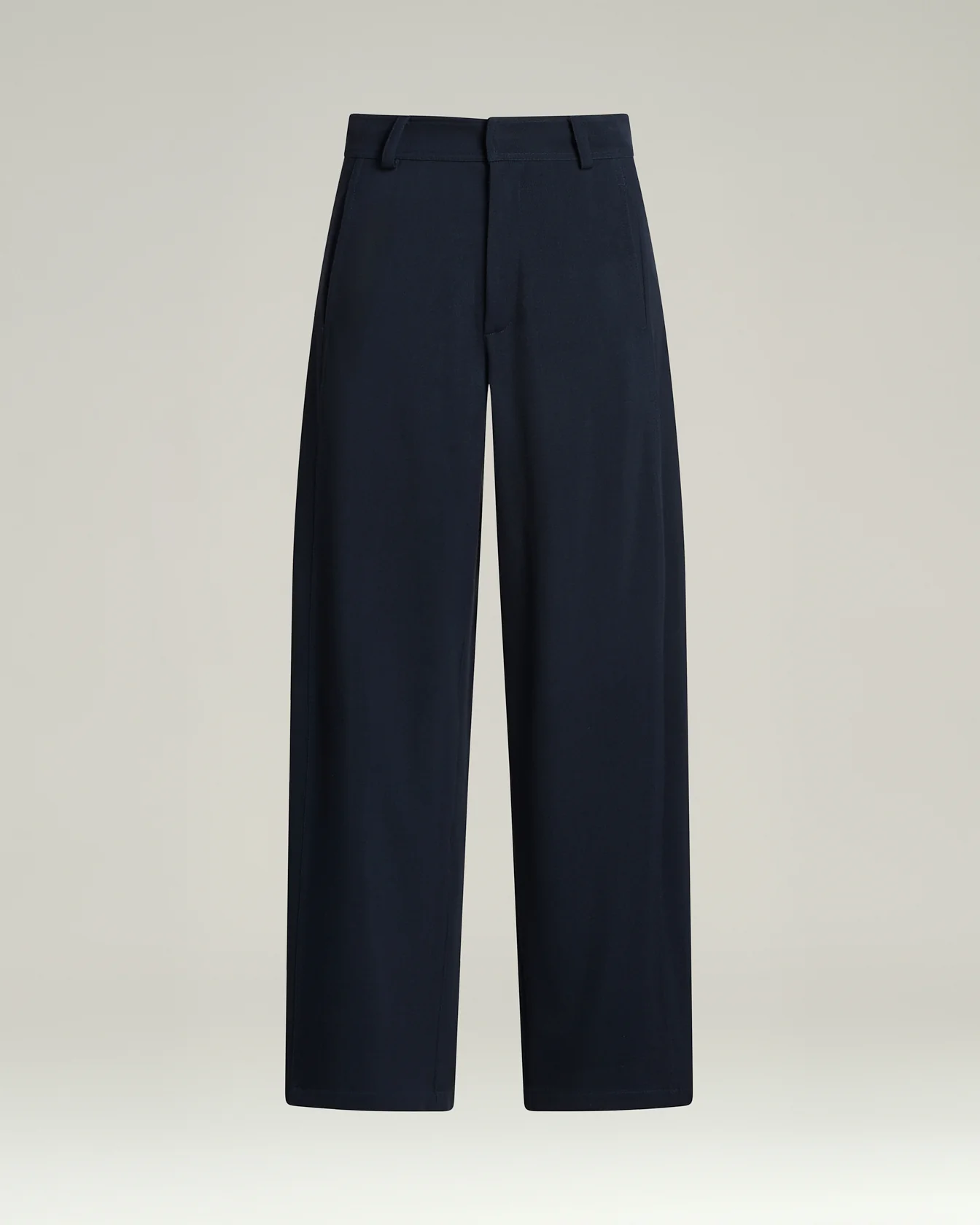 TAILORED WOOL AND SILK TROUSERS IN BLUE