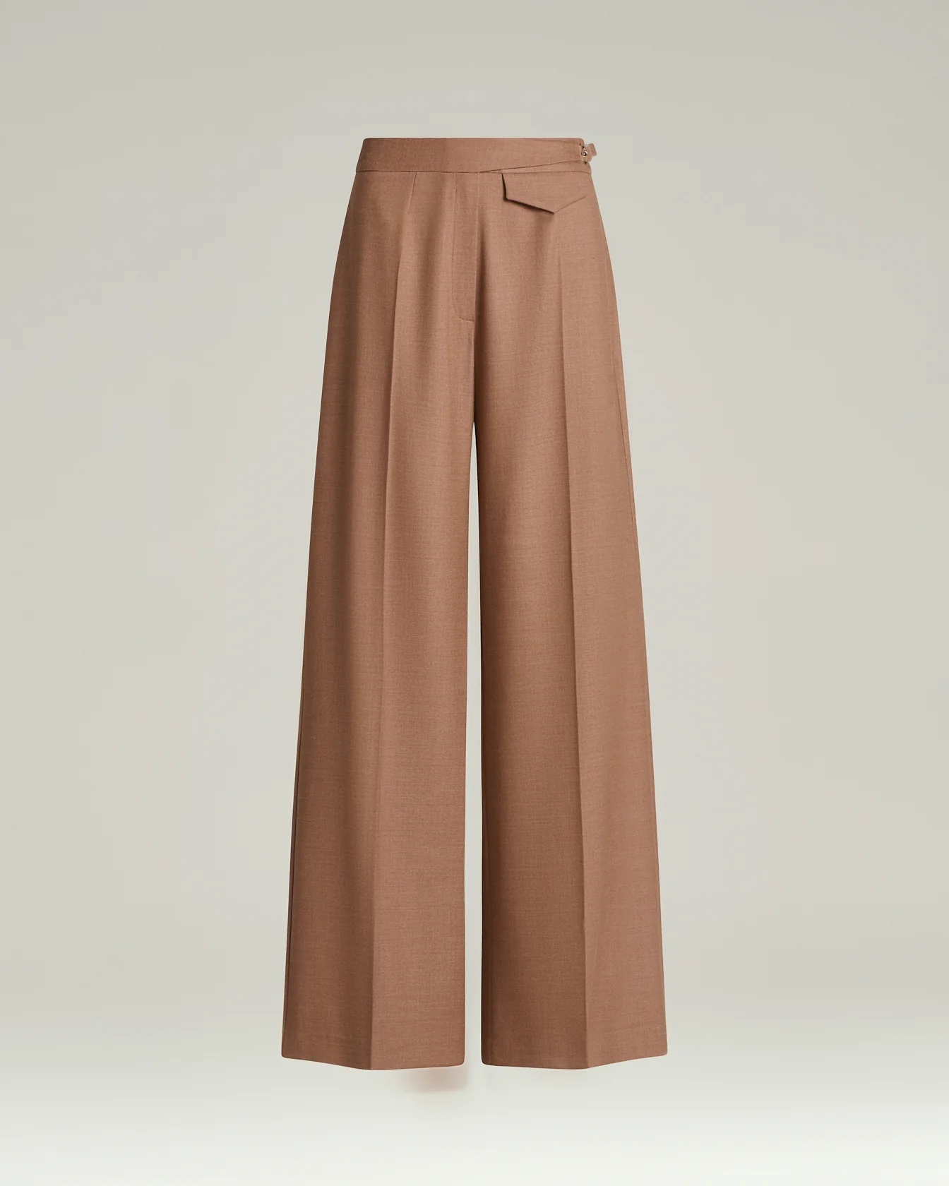 TAILORED WOOL AND SILK TROUSERS ANTIQUE PINK