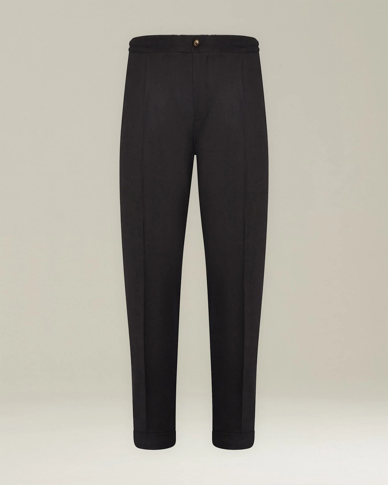 COTTON AND CASHMERE COMFORT TROUSERS