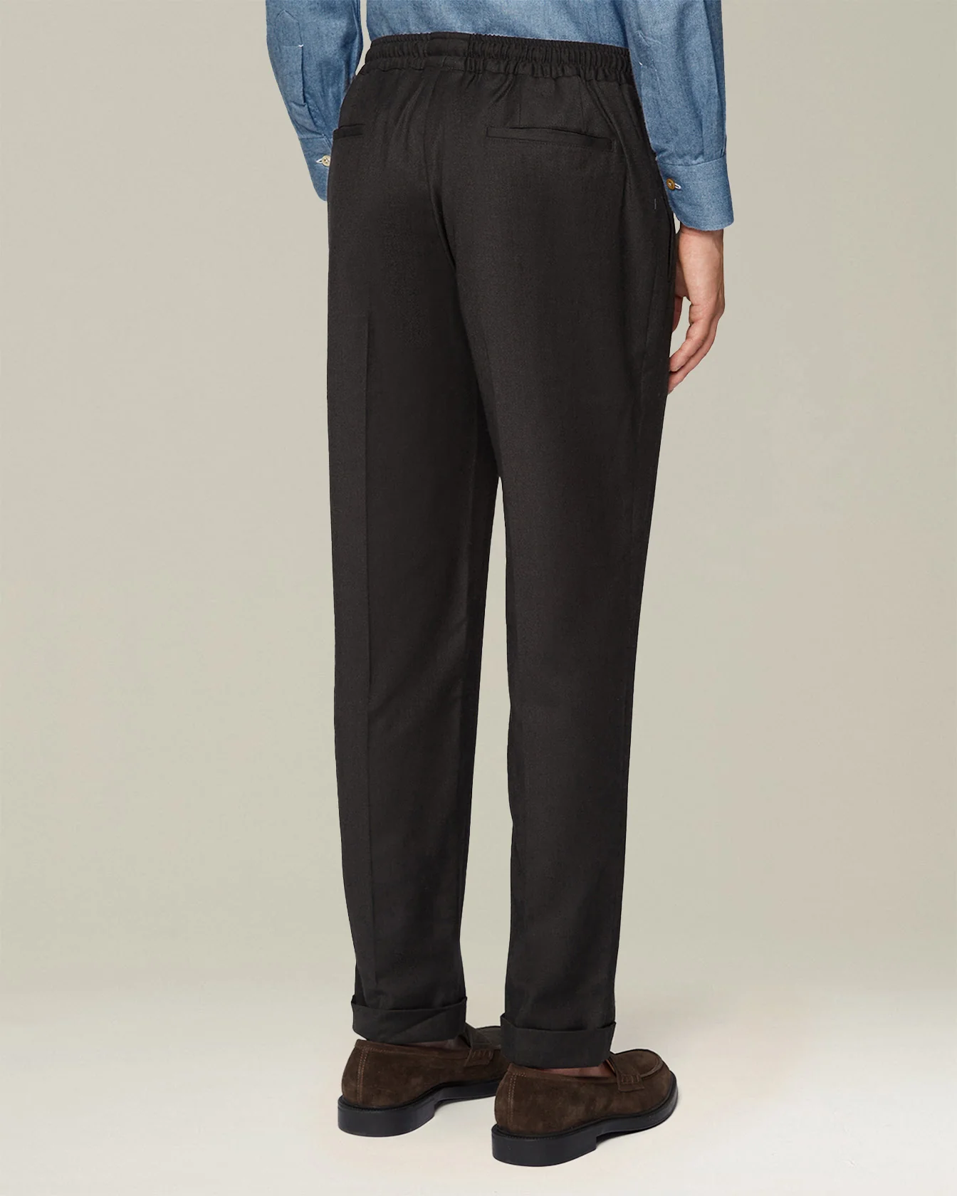 COTTON AND CASHMERE COMFORT TROUSERS - Image 3
