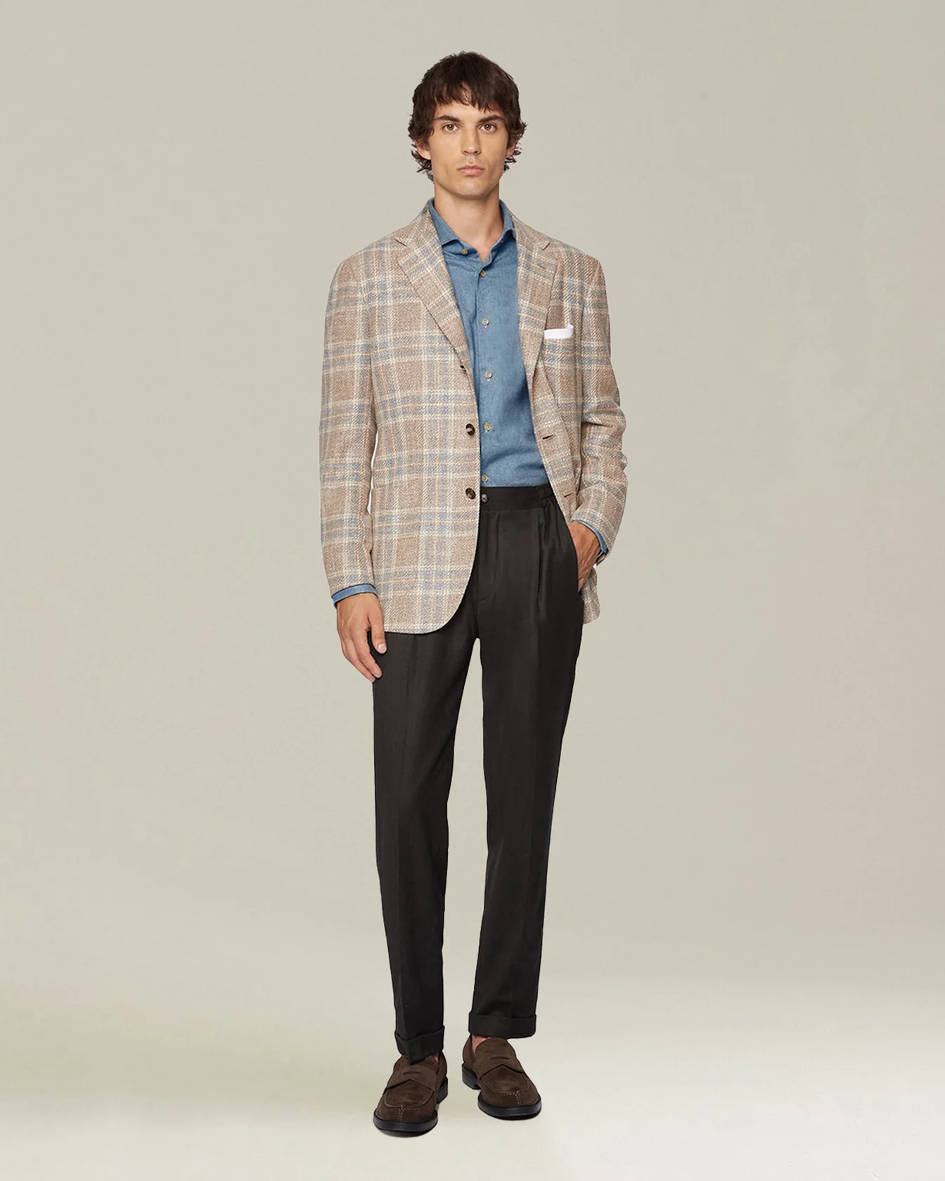 COTTON AND CASHMERE COMFORT TROUSERS - Image 5